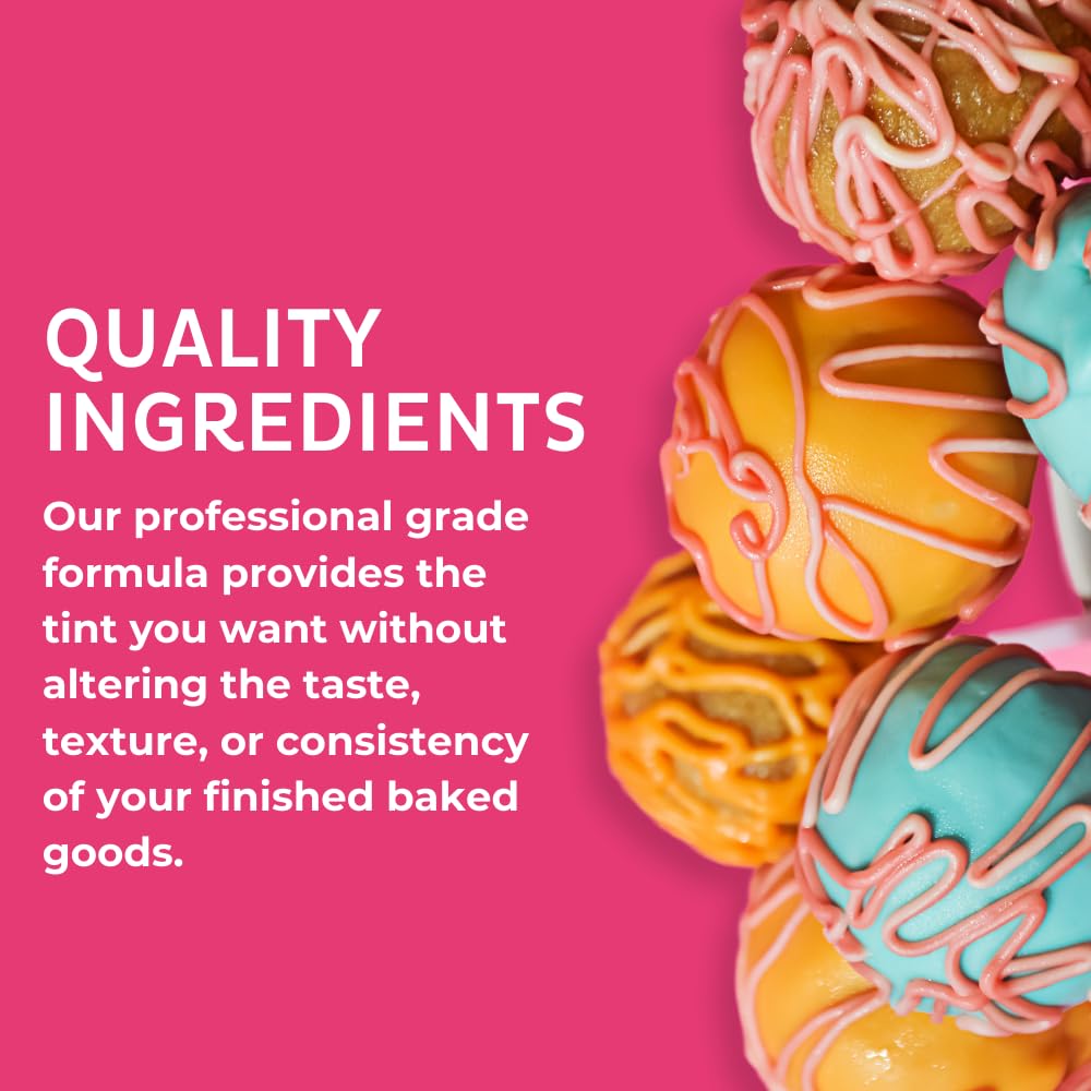 Chefmaster Pink Candy Color | True-Tone Shades | Oil-Based | Professional-Grade Dye | Chocolate, Strawberries, Cake Pops | Decor