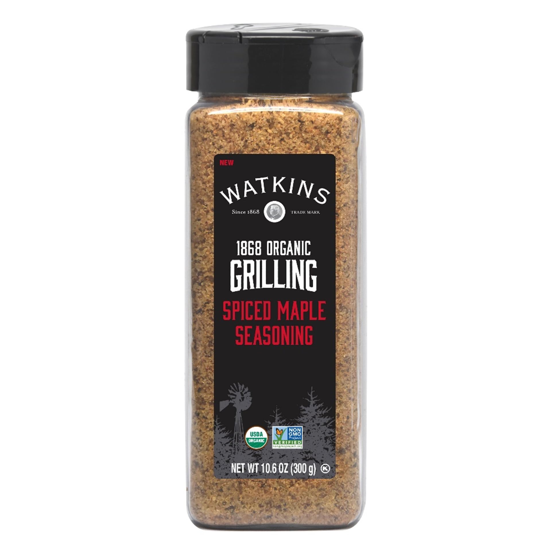 Watkin's Organic Premium Grilling Spiced Maple Seasoning, 10.6 oz