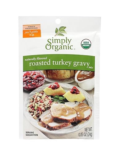 Simply Organic Roasted Turkey Flavored Gravy Seasoning Mix - Case Of 12 - 085 Oz(D0102H5Klf6)