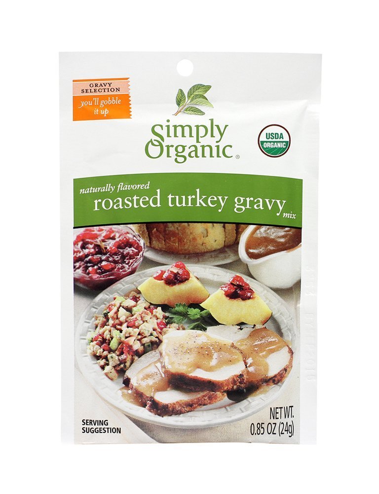 Simply Organic Roasted Turkey Flavored Gravy Seasoning Mix - Case Of 12 - 085 Oz(D0102H5Klf6)
