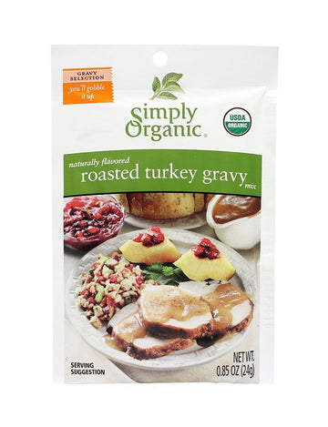 Simply Organic Roasted Turkey Flavored Gravy Seasoning Mix - Case Of 12 - 085 Oz(D0102H5Klf6)