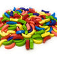 Banana Shaped Candy, Crazy Rainbow Assortment, 3 Pounds Bulk