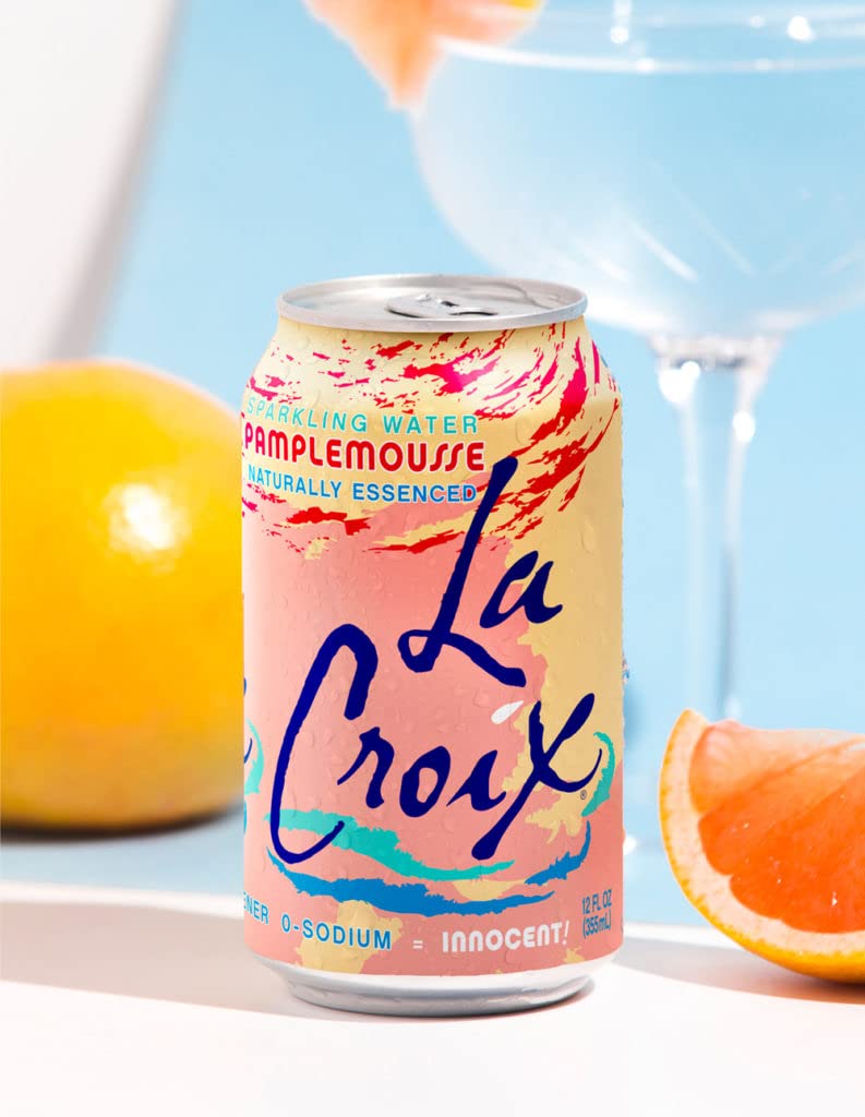 Lacroix Sparkling Water, Pamplemousse (Grapefruit), 12 Fl Oz (Pack Of 8)