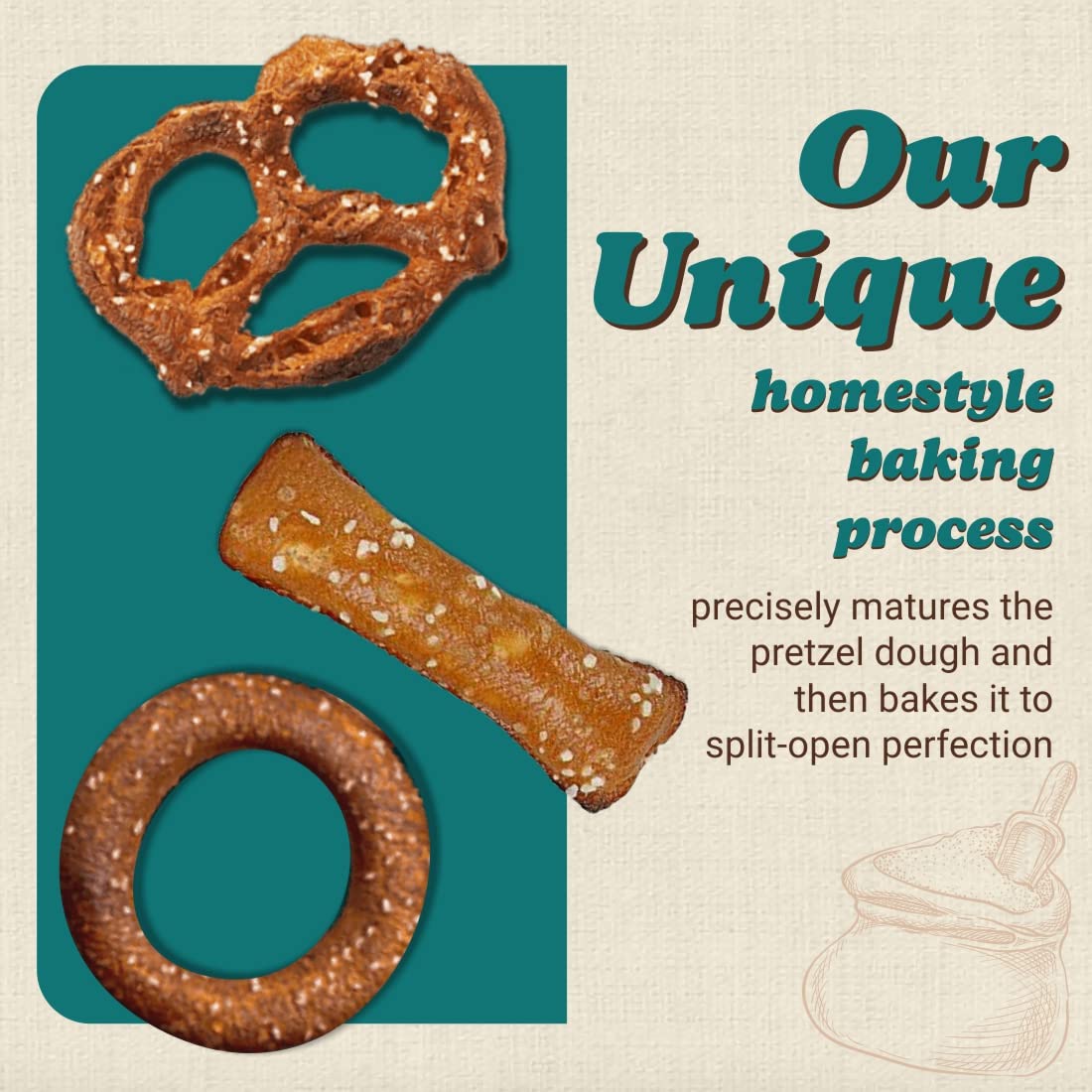 Unique Snacks Variety Pack - Original Splits Pretzels, Shells, Sourdough Rings, Vegan, OU Kosher, Non-GMO, 96 Ounce