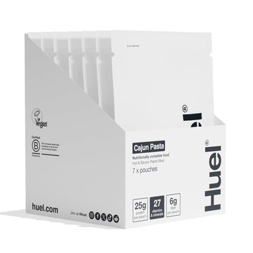 Huel Hot and Savory Meal Packs | Cajun Pasta | Up to 25g Protein Plant Based Instant Meal | 27 Vitamins and Minerals | 100% Nutr