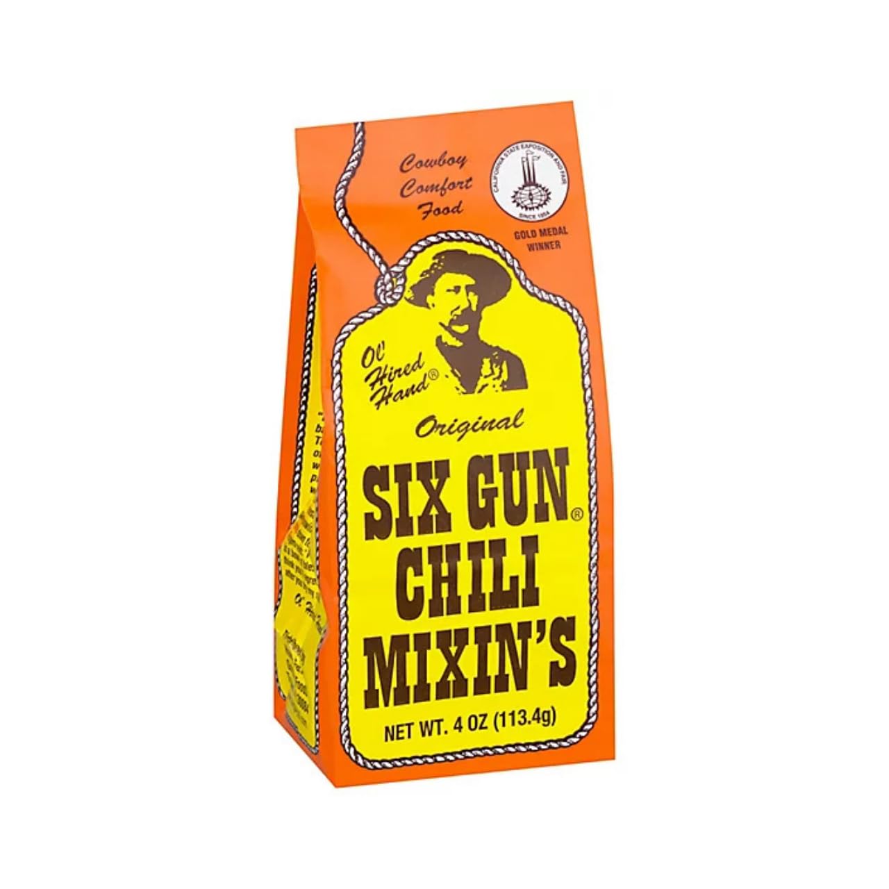 SIX GUN CHILI MIXINS Chili Seasoning Mix, Gluten Free, No MSG, 4 oz Each (Pack of 2) - Authentic Texas-Style Recipe