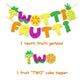 Twotti Frutti Birthday Banner Summer Party Cake Topper Twotti Fruity Birthday Decorations Fruit 2nd Birthday Party Supplies