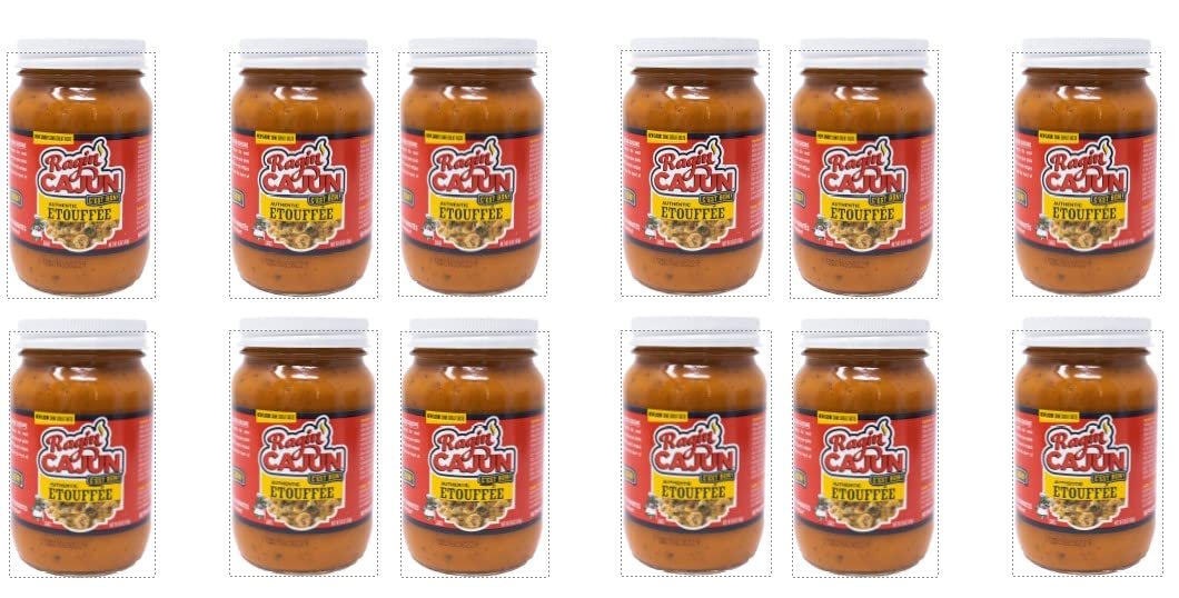 Etouff  e Sauce Fully Cooked 16 oz Ragin Cajun Foods (Pack of 12)