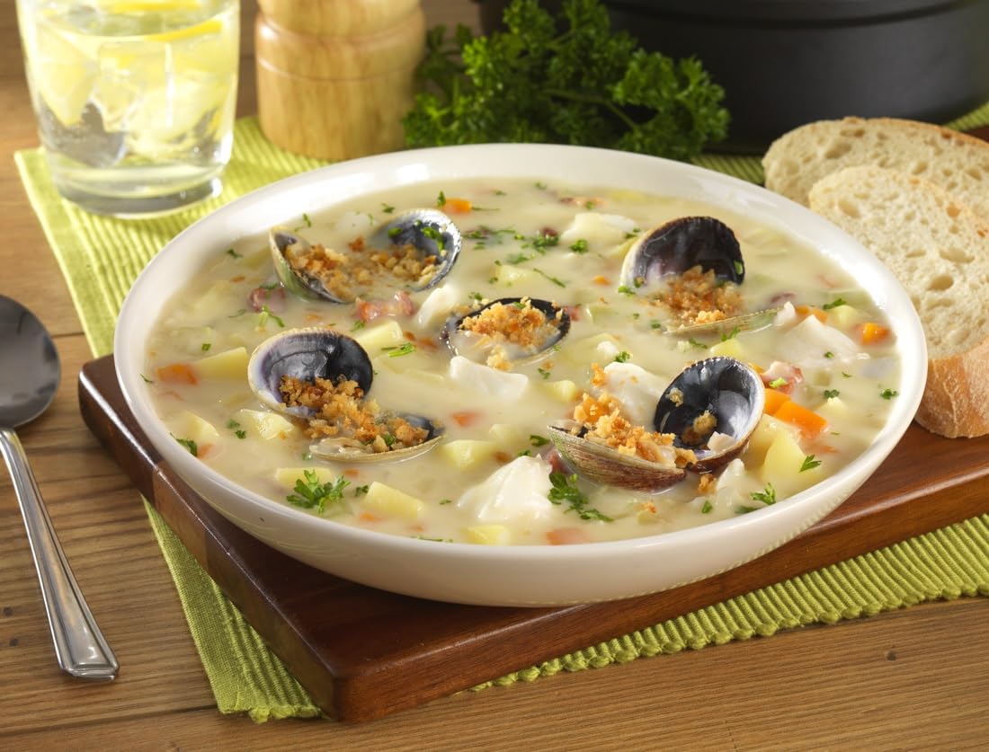 Knorr Professional Soup Du Jour New England Clam Chowder Soup Mix No Added Msg, 0G Trans Fat Per Serving, Just Add Water, 27 Oz,