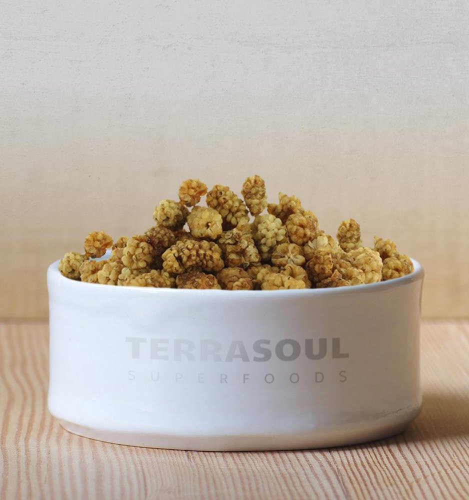 Terrasoul Superfoods Organic Sun-dried White Mulberries, 4 Lbs (Pack of 4), Sweet Superfood Snack and Smoothie Booster