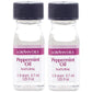 Lorann Peppermint Oil Ss Natural Flavor, 1 Dram Bottle (.0125 Fl Oz - 3.7Ml - 1 Teaspoon) - 2 Pack