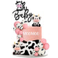 Pinkunn 13 Pcs Cow Baby Cake Topper Farm Cake Decor Cow Cake Decorations With Cow Miniature Figurines Animal Birthday Party For
