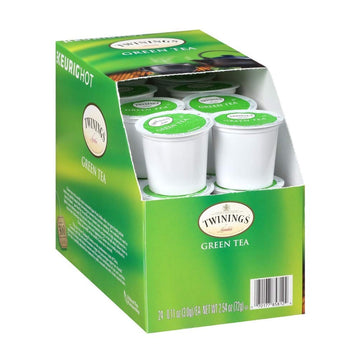 Twinings Green Tea Single Serve Keurig K-Cups, Caffeinated, Smooth Flavor, Enticing Aroma, 24 Count