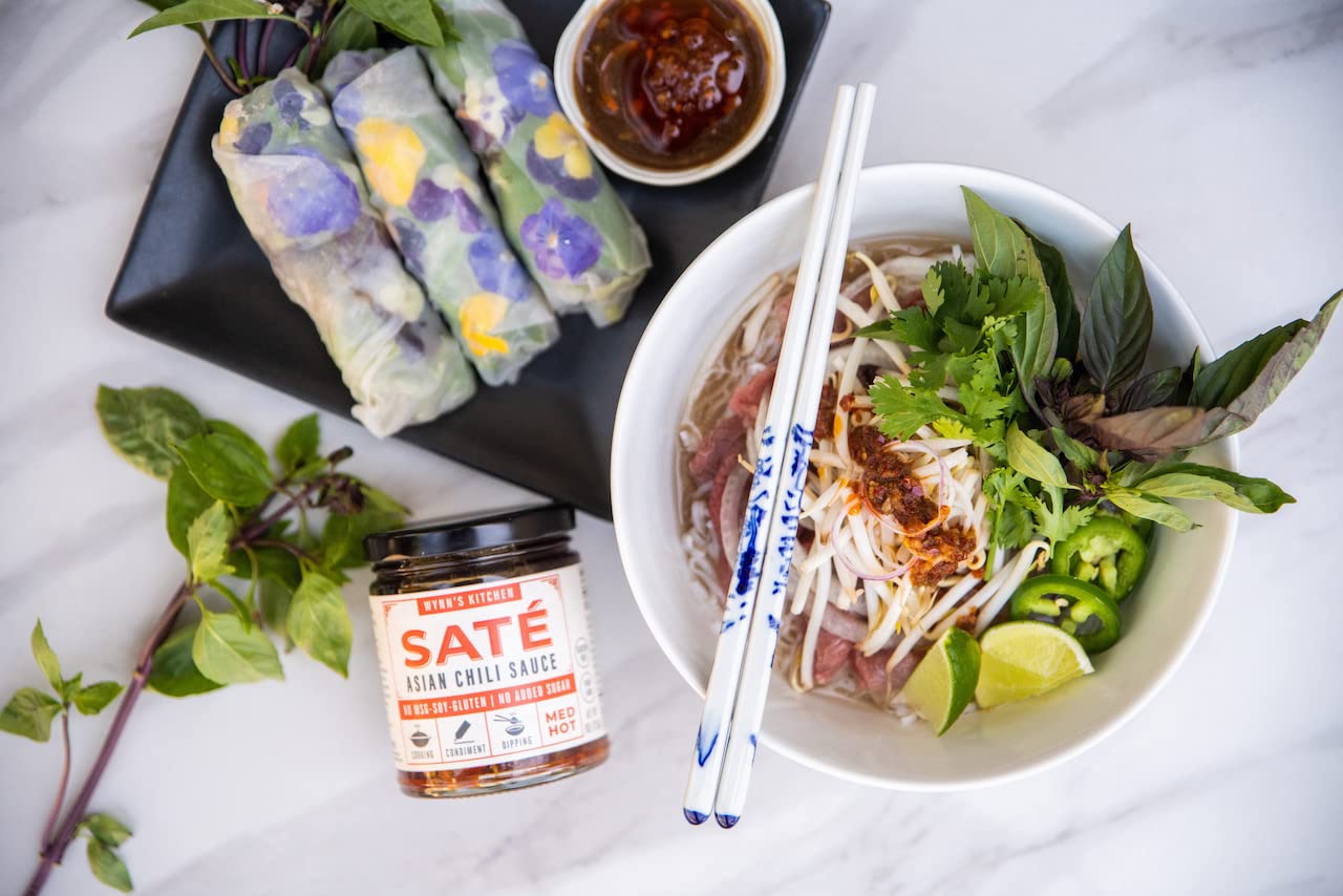 Wynn'S Kitchen Sate Asian Chili Sauce (Keto, Sugar Free, Paleo, All Natural Ingredients, No Msg, Gluten Free)
