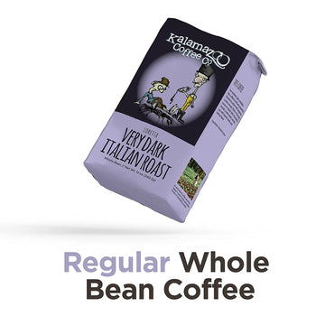 Kalamazoo Coffee Company Loretta Whole Bean Coffee - Very Dark Italian Roast | 12Oz Bag (1 Pack)