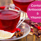 Fusion Teas Blueberry Muffin Hibiscus Herbal Fruit Tea - Caffeine Free Loose Leaf - 5 Oz Pouch
