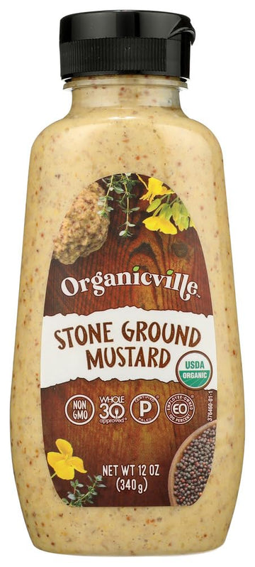 Organicville Stone Ground Mustard, 12-Ounce (Pack Of 6)