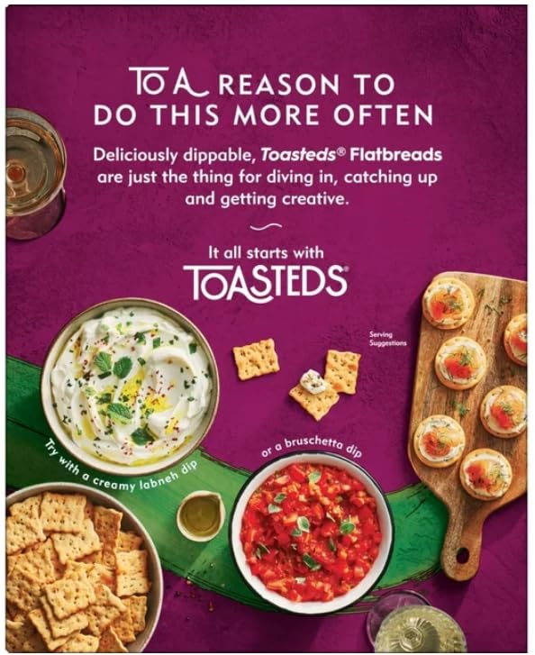 Generic Toasteds Italian Herb Flatbreads 2x 8.7oz Boxes. (Formerly Kellogg s Town House Flatbread Crisps).