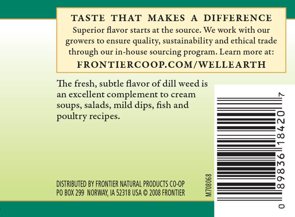 Frontier Co-op Dill   Seasoning, 0.35 Ounce (Pack of 1)
