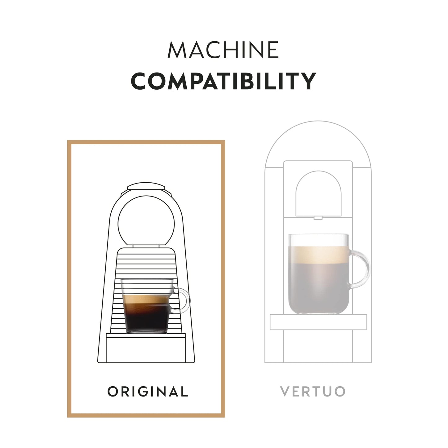 Nespresso Original Line Flavored Nocciola Medium Roast Coffee Pods, 50 Count