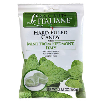 Serra Le Italiane, Italian Natural Hard Candy Filled With Mint From Piedmont Italy, 3.5 Ounce (Pack Of 3)