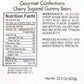 The Hampton Popcorn Company Red Gummy Bears, Cherry Flavored, 1.3 Pound Resealable Bag