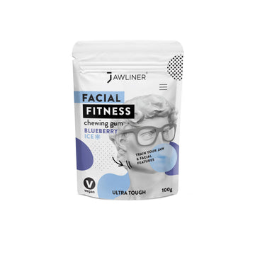 Jawliner Fitness Chewing Gum (2 Months Pack) Jawline Gum- Sugar Free Blueberry Gum- Jawline Exerciser For Mewing And Shapen The 