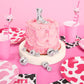 xo, Fetti Disco Ball & Cowgirl Boot Cake Topper Set - 5 Pieces for Bachelorette, Rodeo Birthday, 70s Groovy Decor, Silver
