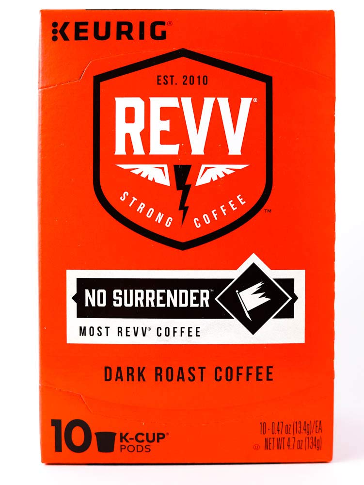 REVV Dark Roast Coffee K-Cup Pods, 60 Count, Single-Serve, No Surrender, Model 5000196922