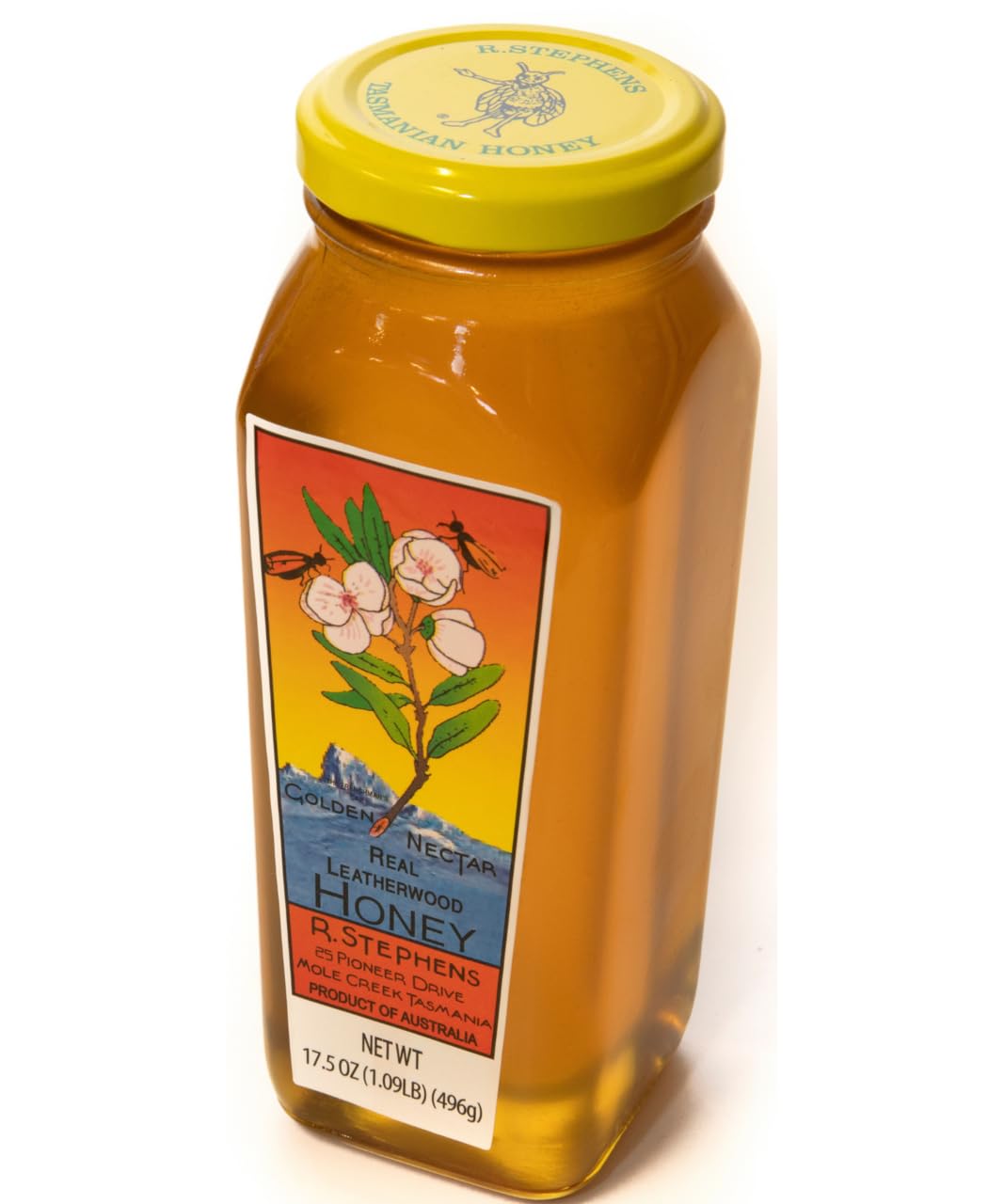 Leatherwood Honey 17.5-Ounce Glass