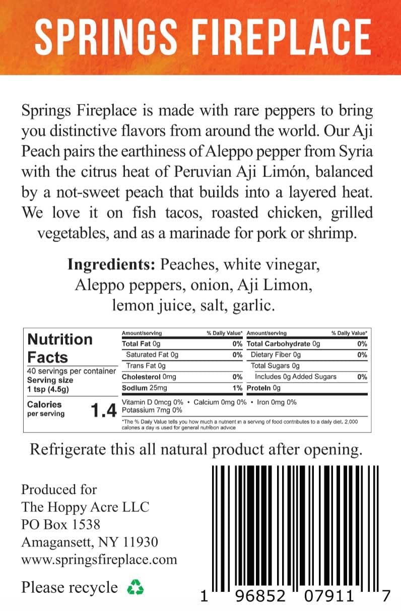 Springs Fireplace Hot Sauce Trio Gift Set, Gift Guide 2025, Hot Sauce, Tesuque, Aji Mango, Aji Peach, Farmer Grown, Hot Peppers,