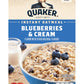 Quaker Instant Oatmeal, Blueberries & Cream, 8 Count Boxes (Pack Of 4)