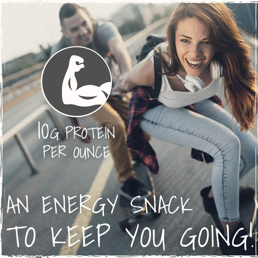 Primal Spirit Vegan Jerky Classic Flavor, Hickory Smoked, 1 oz. (Pack of 18), Plant Based Protein, Non-GMO, No Preservatives