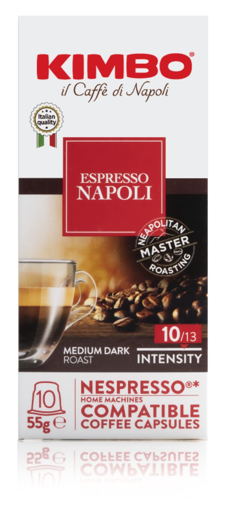 KIMBO Espresso Napoli Nespresso compact pieces, 100% Arabica Coffee, 100 Count