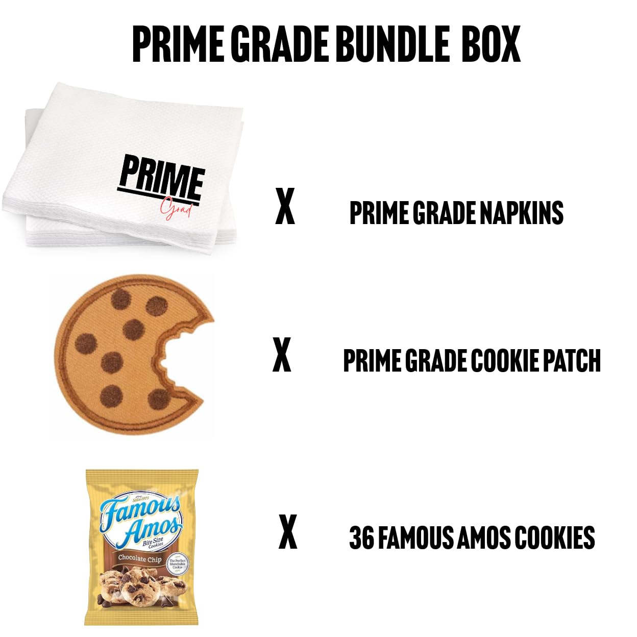 Prime Grade Famous Amos Chocolate Chip Cookies, 42Ct Of 2Oz Bags, Bundle Vaule Box