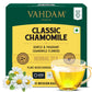 Vahdam, Chamomile Herbal Tea Bags (15 Count) Caffeine Free, Non Gmo, Gluten Free | 100% Pure Herbal Tisane - Sweet & Floral | Whole Leaf Tea Bags | Resealable Ziplock Pouch