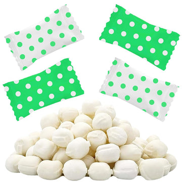 Fruidles Big Dots Buttermints, Mint Candies, After Dinner Mints, Butter Mint Candy, Fat-Free, Kosher Certified, Individually Wrapped (Green, 110 Pieces)