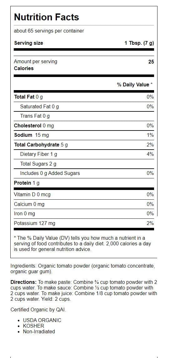 Frontier Co-op Organic Tomato Powder 1lb