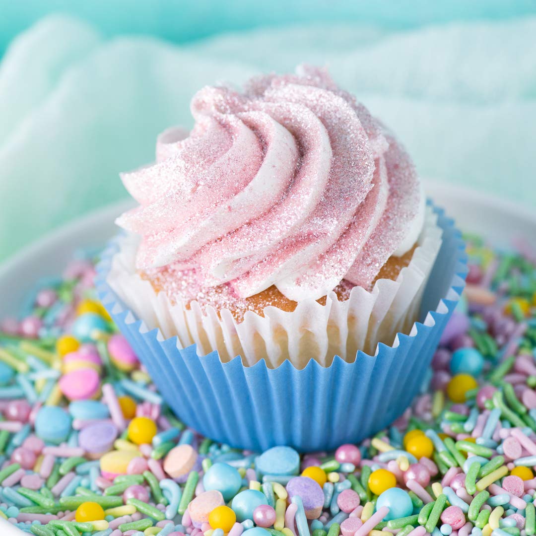 Sweets Indeed Edible Glitter, Perfect for Drinks, Cocktails, Beverages & Cake Decorating, Dessert Cake Topper, 4 grams (Rose Gol