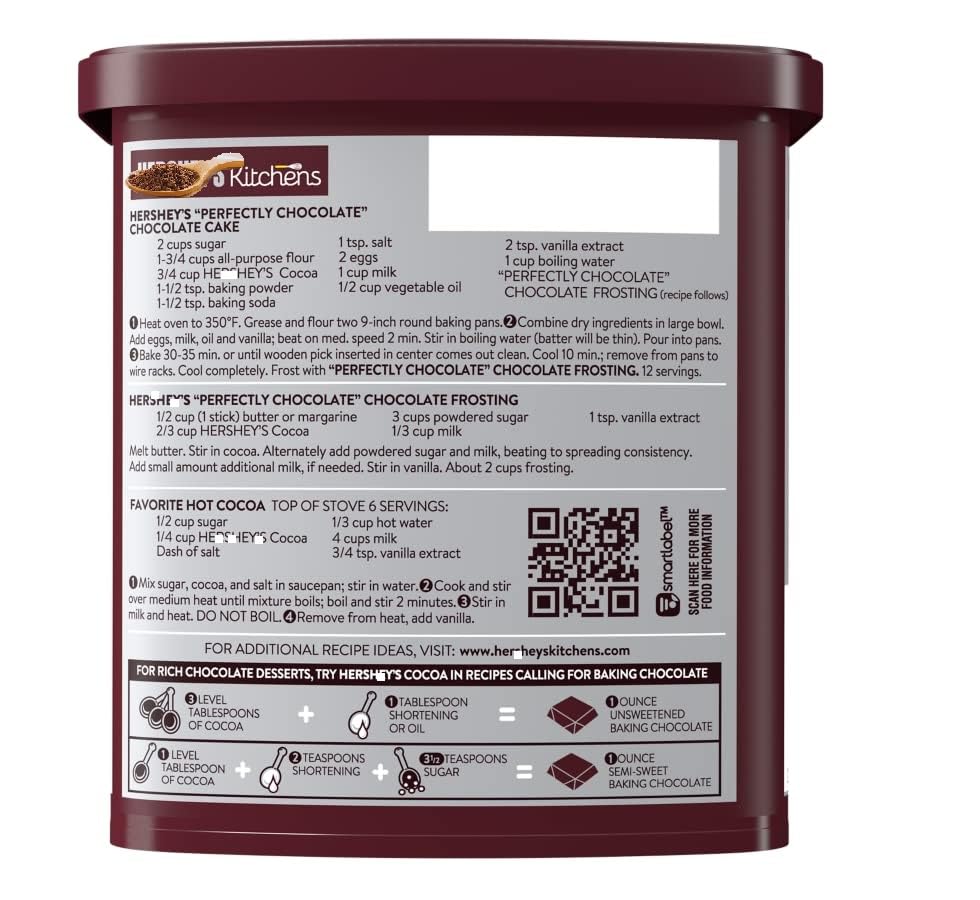 Cacao Natural Unsweetened Cocoa Powder Can  8 oz Pack of 2 - Perfect for Baking & Smoothies  Non-GMO  Certified Gluten-Free  226G Value Pack of 2 Cans (16 oz)