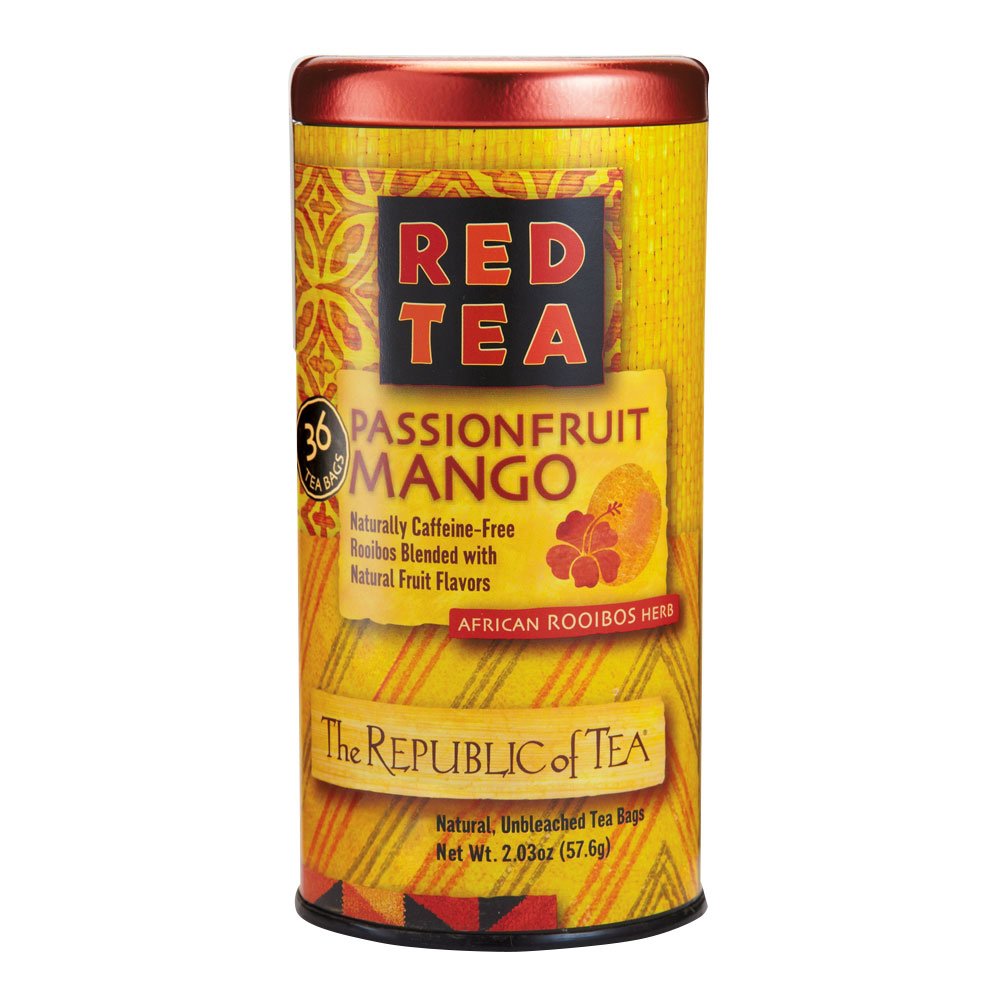 The Republic of Tea Passionfruit Mango Red Tea Bags, 36 Count, CECOMINHK06763