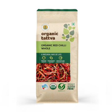 Organic Tattva Red Chilli Whole, 100G