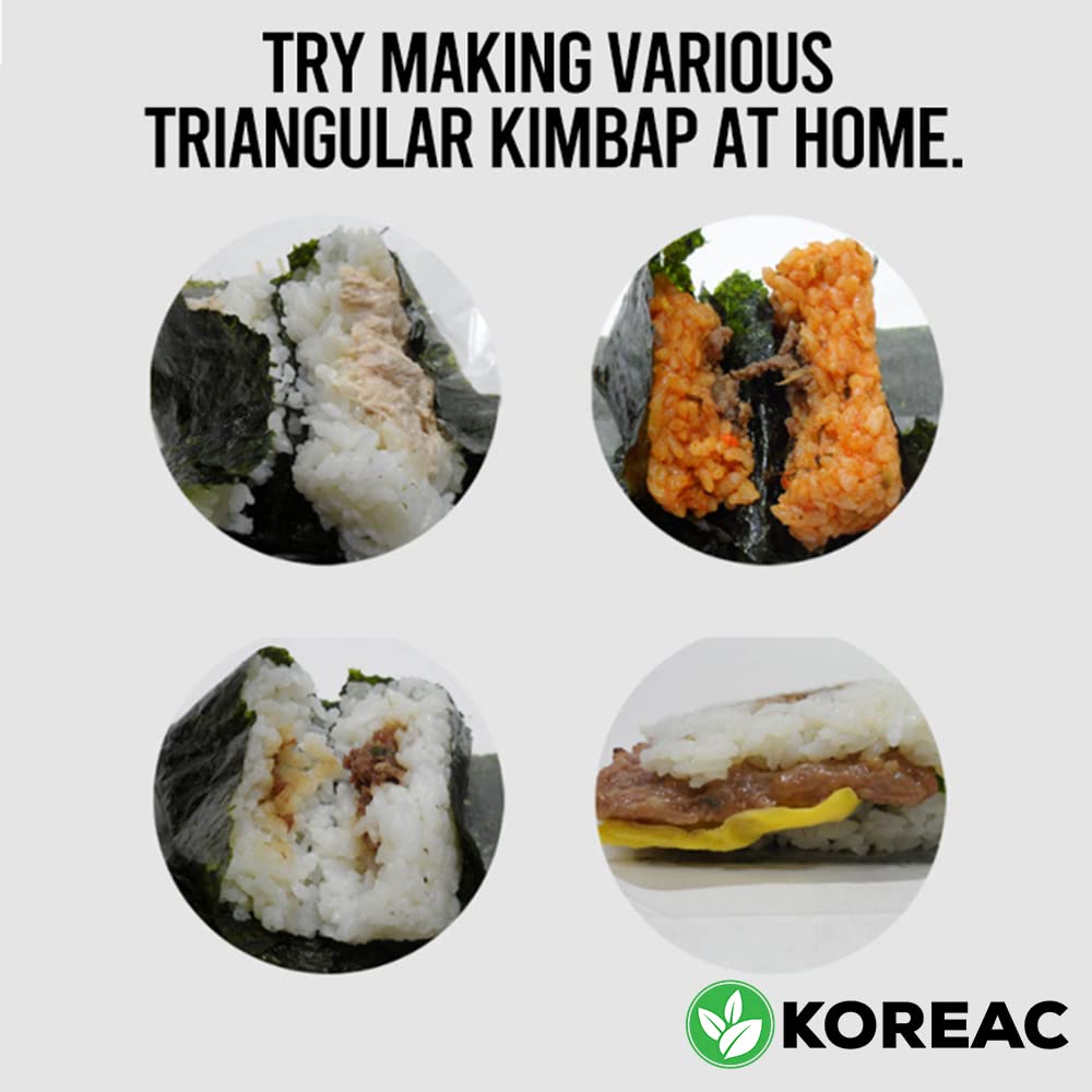 KOREAC Myungga Seaweed Wrappers for Onigiri Rice Balls - 100 Sheets, Perfect for Sushi and Japanese Cuisine