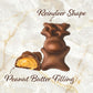 DOVE Milk Chocolate Peanut Butter Reindeer Christmas Chocolate Candy Bar  Christmas Candy Stocking Stuffers  1.1 Oz (Pack of 6)