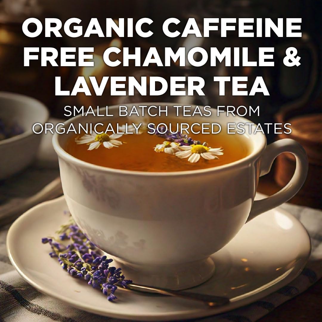 MAUDS Organic Chamomile Lavender Tea Pods - 24 Count - Caffeine Free, KCup Compatible, Recyclable