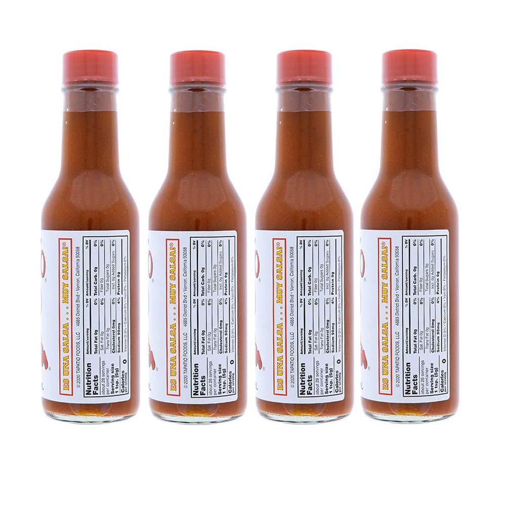 Ocd Bargain Tapatio Hot Sauce - Original 5 Oz Glass Bottles - Salsa Picante (4)