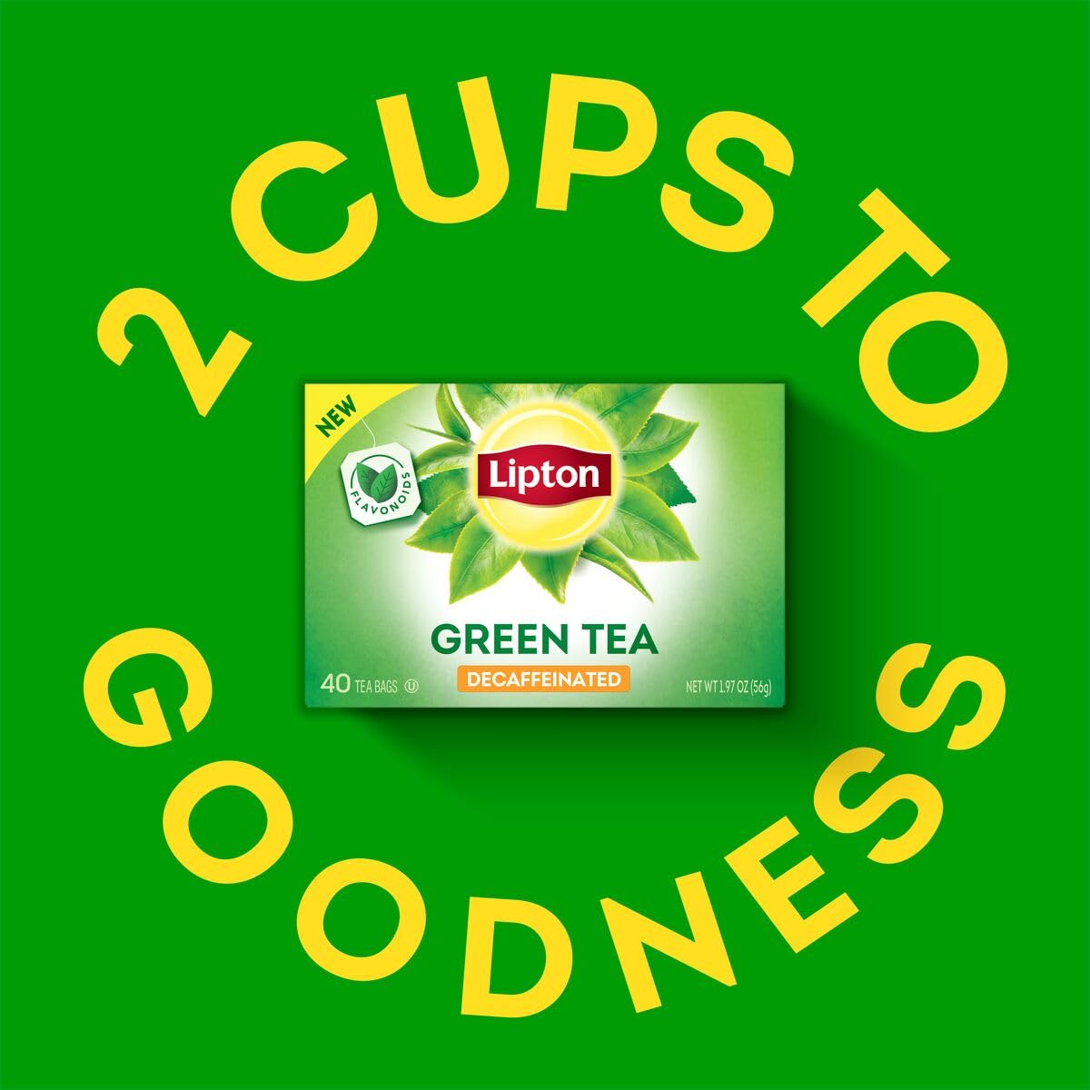 Lipton Decaffeinated Green Tea Bags, Unsweetened Teabags For Decaf Hot Tea Or Decaf Iced Tea With Flavonoids, 240 Total Tea Bags
