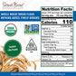 Great River Organic Milling Organic Whole Wheat Flour, 25 lb, Pack of 1, Model 684765110251