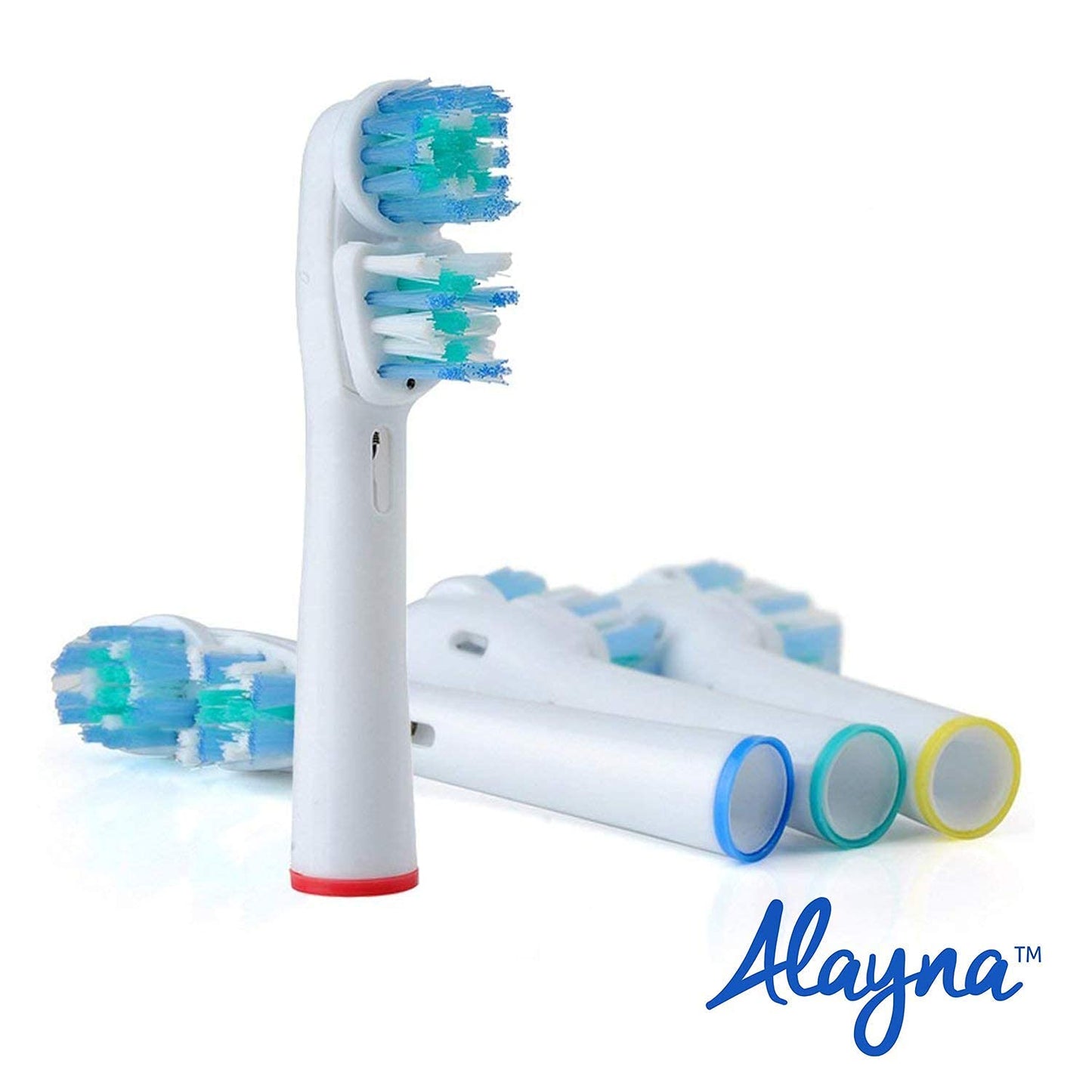 Replacement Brush Heads Compatible With Oral B- Double Clean Design, Pack Of 16 Generic Electric Toothbrush Replacement Heads- F
