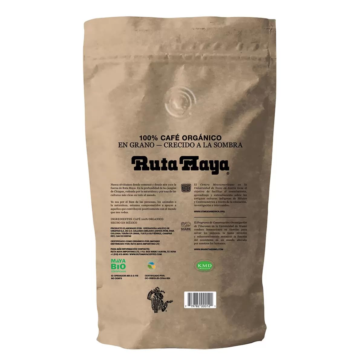 Ruta Maya Organic Coffee Medium Roast, 32 Ounce (Pack of 1) - Premium Quality Coffee, Rich Flavor, Perfect for Daily Brew